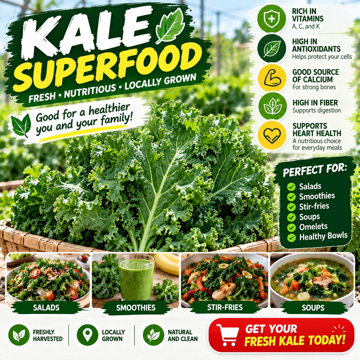 🥬 KALE — A NUTRIENT-PACKED SUPERFOOD!